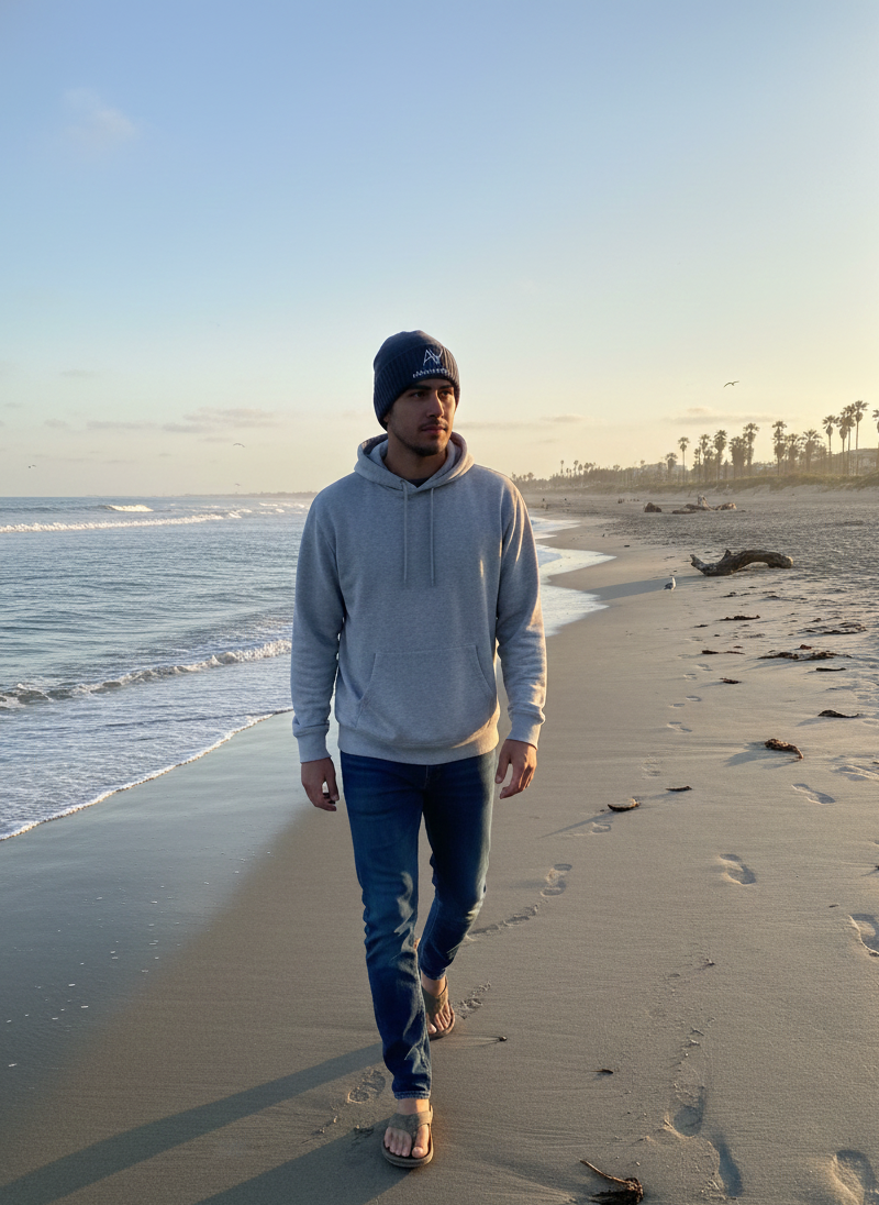 ANONYMOUS GREY BEANIE